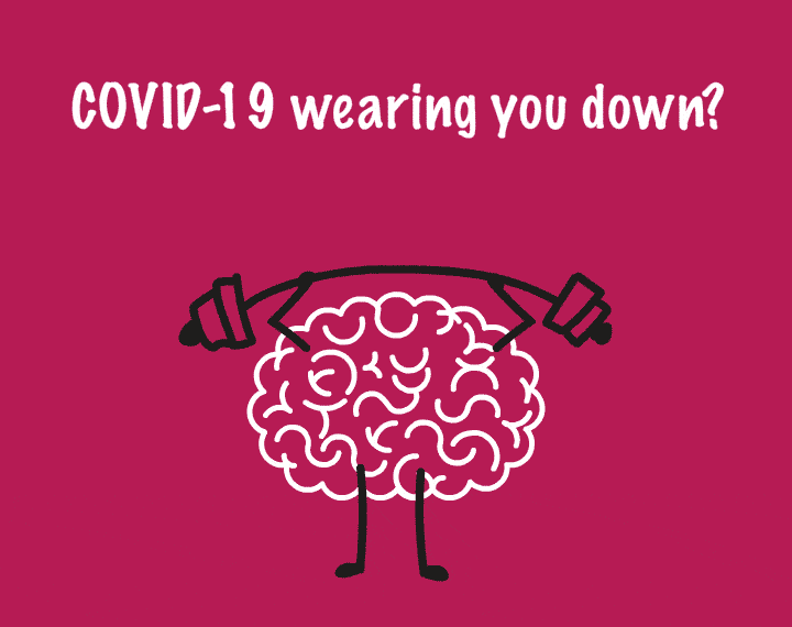 Animation for Amrita by Design Foundry showing COVID-19 brain fatigue