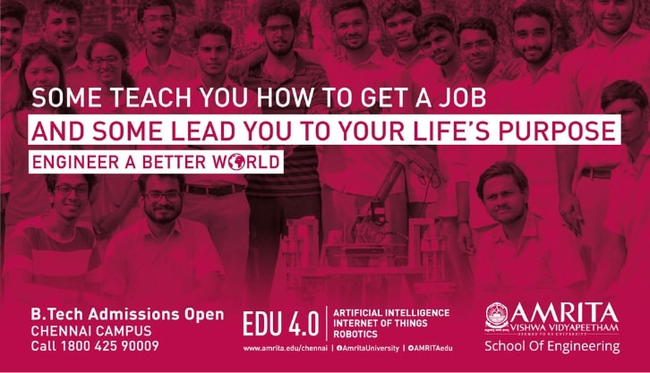 Hoarding design by Design Foundry that signifies the need to find your life's purpose, for Amrita's Engineer A Better World Campaign
