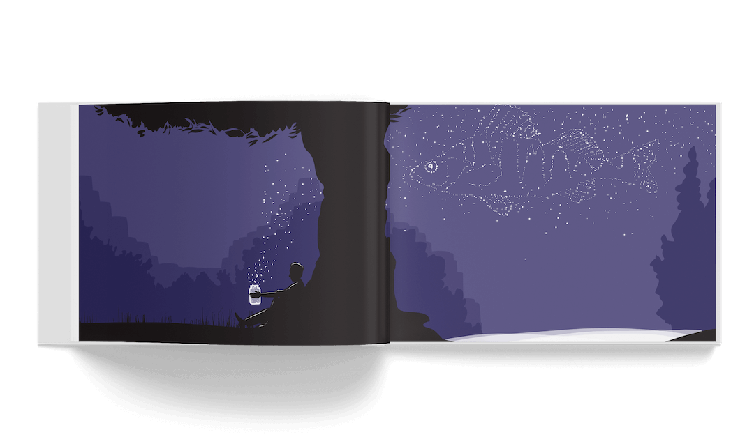 Illustration by Design Foundry inside The Fischer Of Perch book